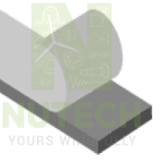 FLAT PROFILE RUBBER ADHES.20/3 - S10100817 - NT/L70008